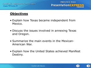 Conflict with Mexico
