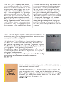 [melin & österlin] melbi, johan (red.): John Melin