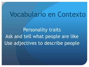 Vocabulario en Contexto