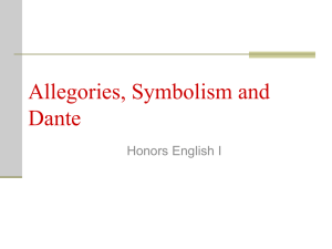 Allegories, Symbolism and Dante