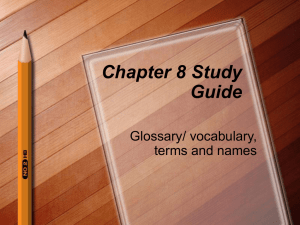 Chapter 8 Review