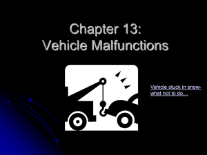 Chapter 13: Vehicle Malfunctions