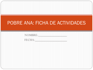 POBRE ANA: FICHA DE ACTIVIDADES