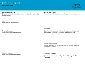 Storyboard Template - QI Planning