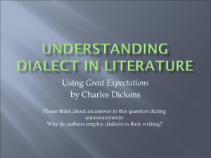 UNDERSTANDING Dialect in literature