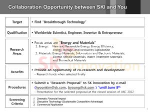 Energy and Materials