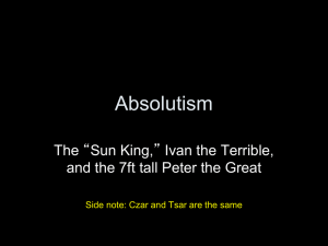 Absolutism