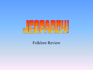 folklore jeopardy