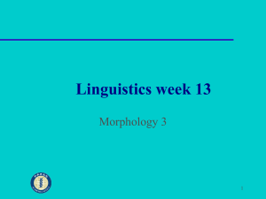 Morphology 3