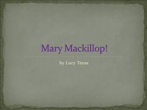 Mary Mackillop!