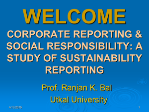 Sustainability Reporting