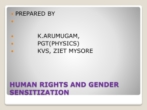 Gender sensitization PPT