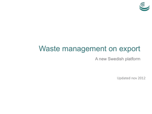 Treatment of household waste 2011 (%) PowerPoint