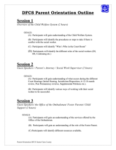 Parent Orientation Curriculum