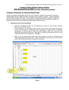 Creating a Multiple Baseline Design Graph