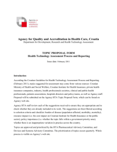 Agency for Quality and Accreditation in Health Care, Croatia