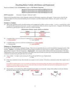 Physics Classroom Worksheets Key Unit 1