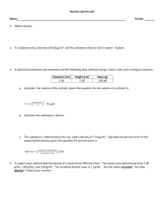 Density Pre-Lab