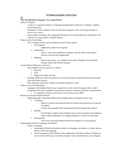 AP Human Geography 5.3&5.4 Notes 5.3 Why Do Individual