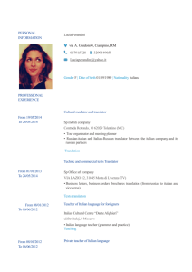 to Full CV of Lucia Perandinu