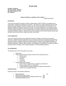 AP Latin-Vergil - Syllabus
