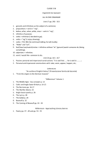 CLASSE 3 M Argomenti da ripassare ALL IN ONE GRAMMAR Unit