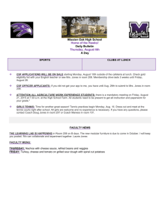 Bulletin - Mission Oak High School