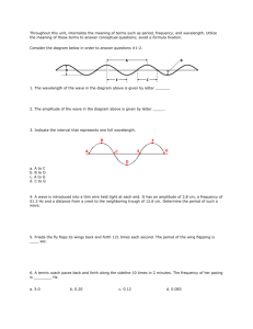 Waves Worksheet