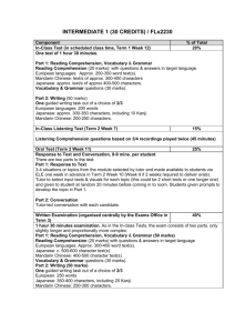Intermediate One (30 Credits)