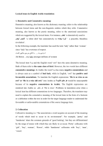 Denotative and Connotative meaning