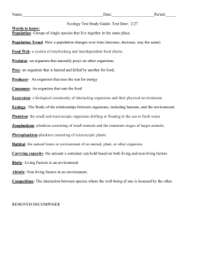 Ecology Test 2014 Study Guide (ANSWERS)