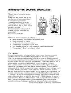 introduction, culture, socializing