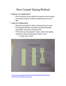 New Corpak Taping Method