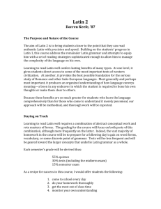 Course Description - Haiku for Ignatius