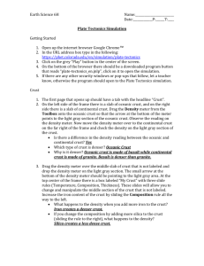 Plate Tectonics Lab Answer Key