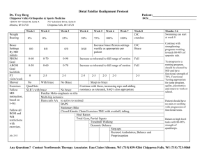 Distal Patellar Realignment Protocol Dr. Troy Berg Patient