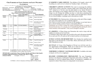 the parishes of saint joseph and saint wilfrid