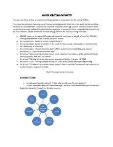 Math Writing Prompts