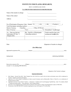 2016 NSD-TA-Form - Institute for Plasma Research (IPR)