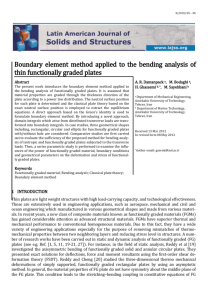 Boundary element method applied to the bending analysis of thin