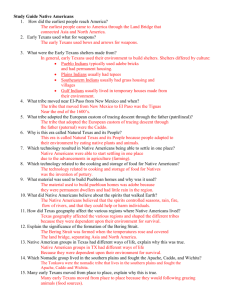 Study Guide Native Americans How did the earliest people reach