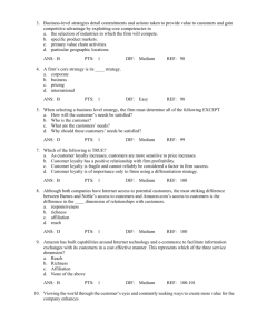 3. Business-level strategies detail commitments and actions taken