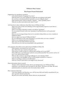 Sample Questions - College of William and Mary