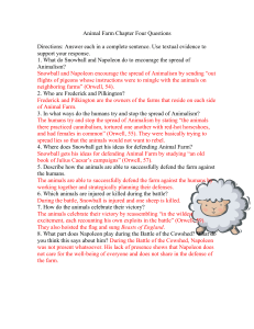 Animal Farm Ch. 4 Questions with Answers