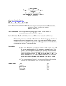 Course Syllabus - Rutgers University