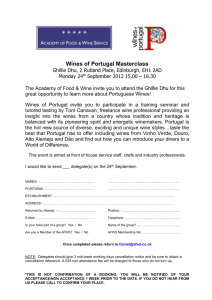 the booking form - Academy Of Food and Wine Service