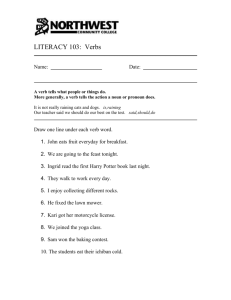 Verbs