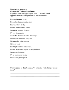 Past Tense