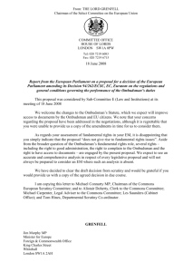 Letter dated 18 June 2008 from Lord Grenfell to Jim