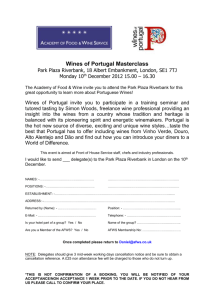the booking form
